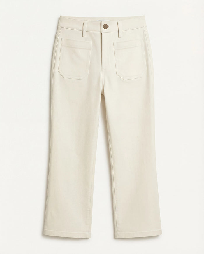 Alabaster $|& Another Love Nicole Patch Pocket Crop Pant - VOF Detail