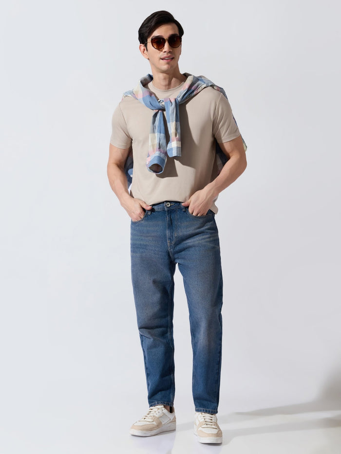 Men's Crop Fit Jeans - blue