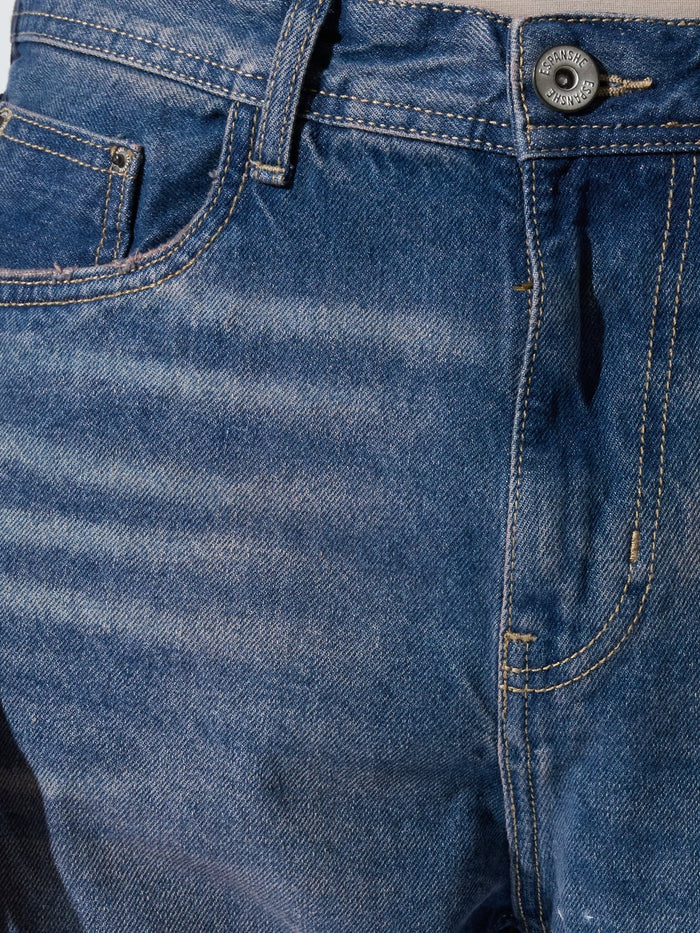 Men's Crop Fit Jeans - blue
