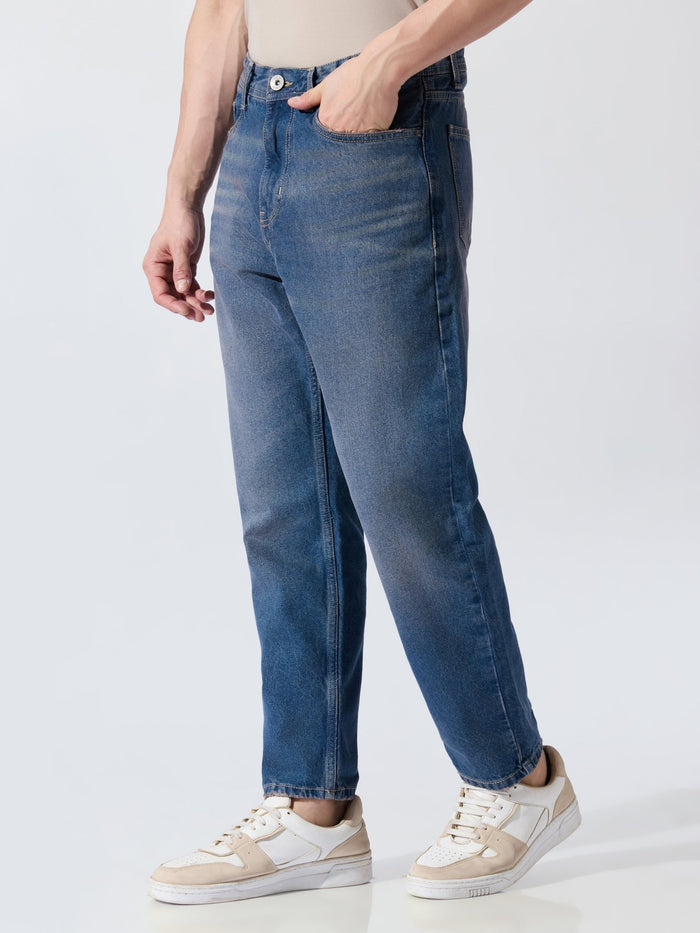 Men's Crop Fit Jeans - blue