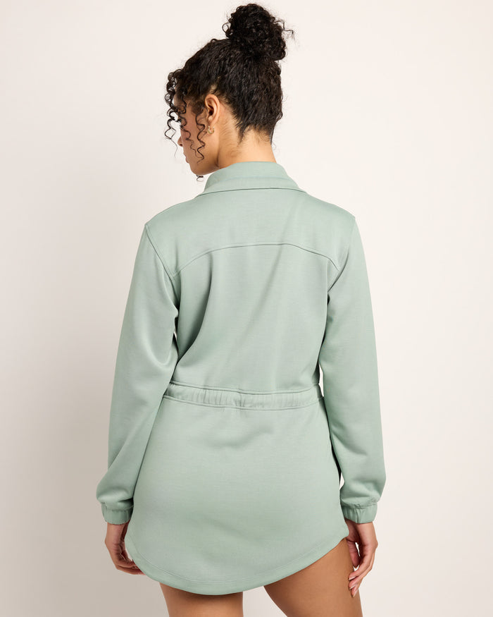 Sage $|& Interval Double Knit Nomad Jacket - SOF Back