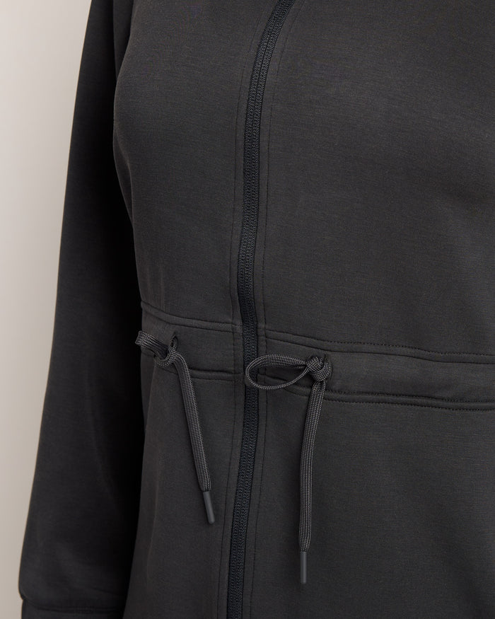 Black $|& Interval Double Knit Nomad Jacket - SOF Full Front
