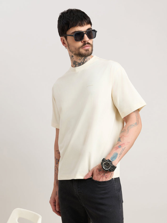 Nora - Loose Fit T-Shirt - Cream