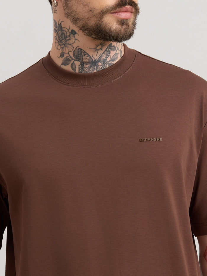 Nora - Loose Fit T-Shirt - Pincone Brown