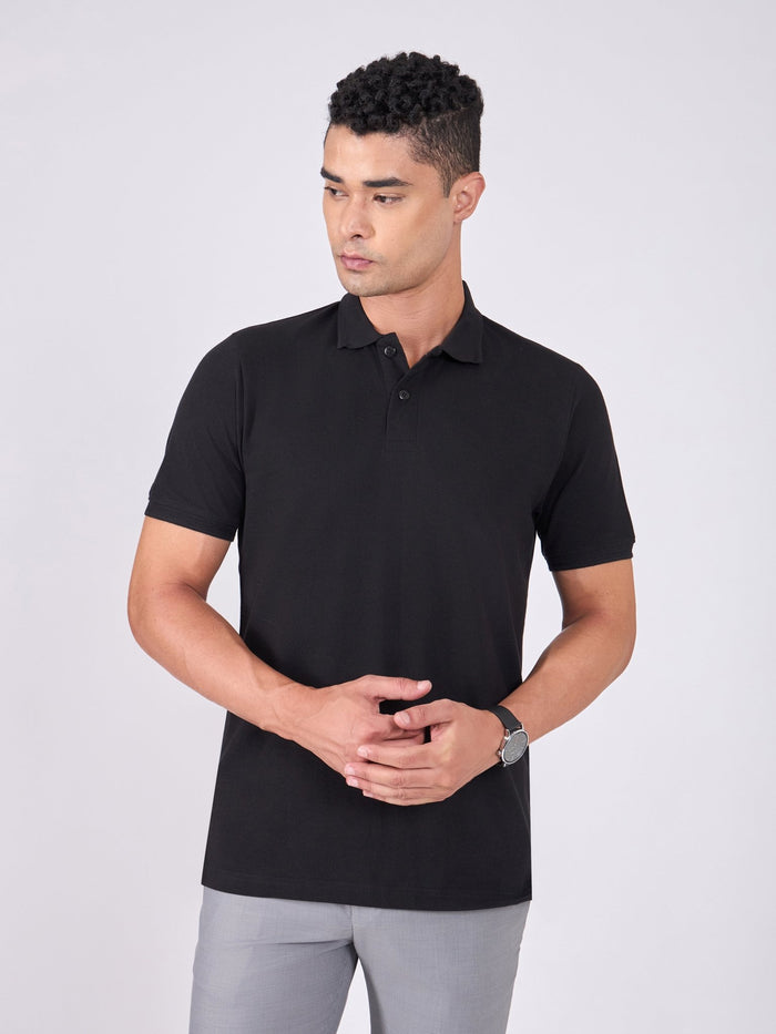 Men's Polo T-Shirt - black