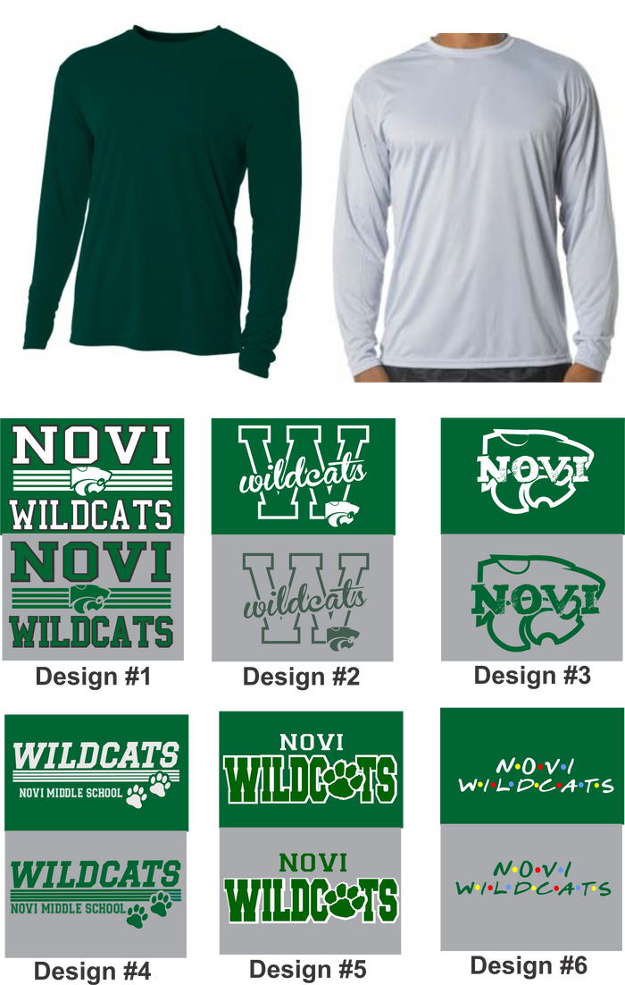 Novi Middle School, Dri-Fit Long Sleeve Shirt