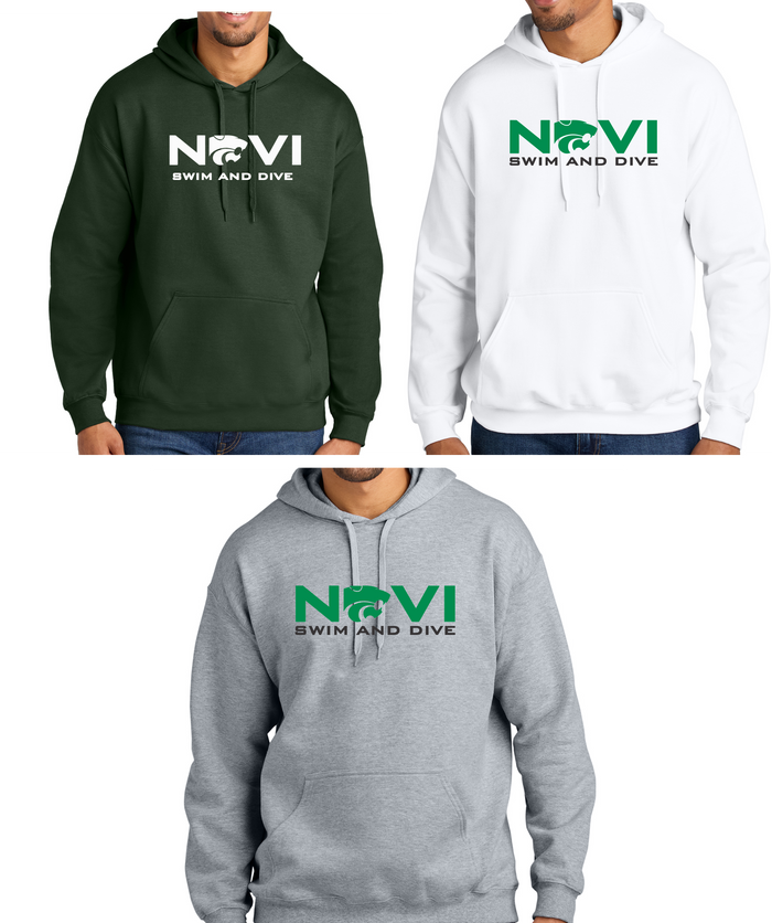 Novi Swim & Dive Hooded Sweatshirt- Design #3