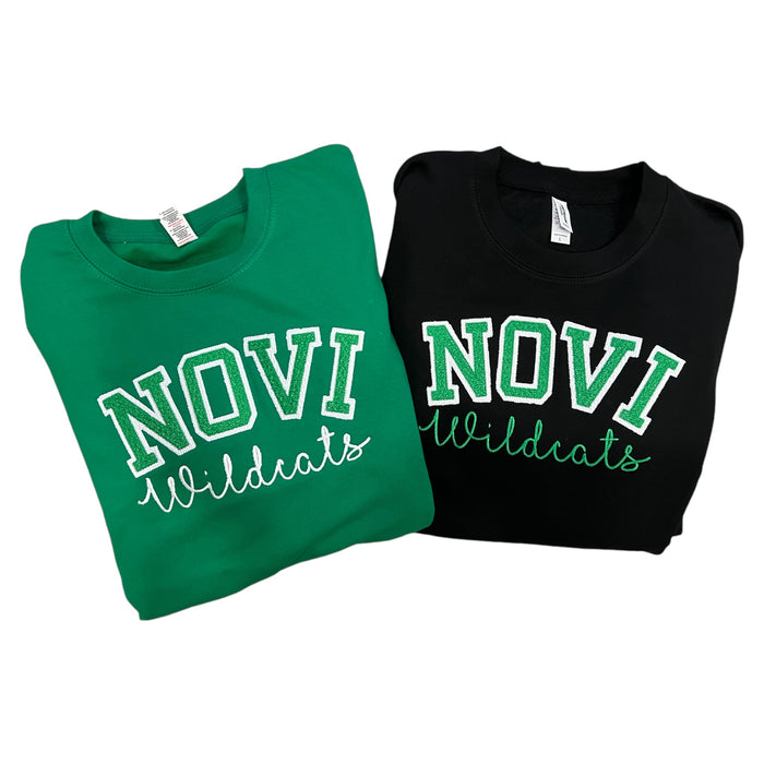 Novi Wildcats Varsity Letter Crewneck Sweatshirt