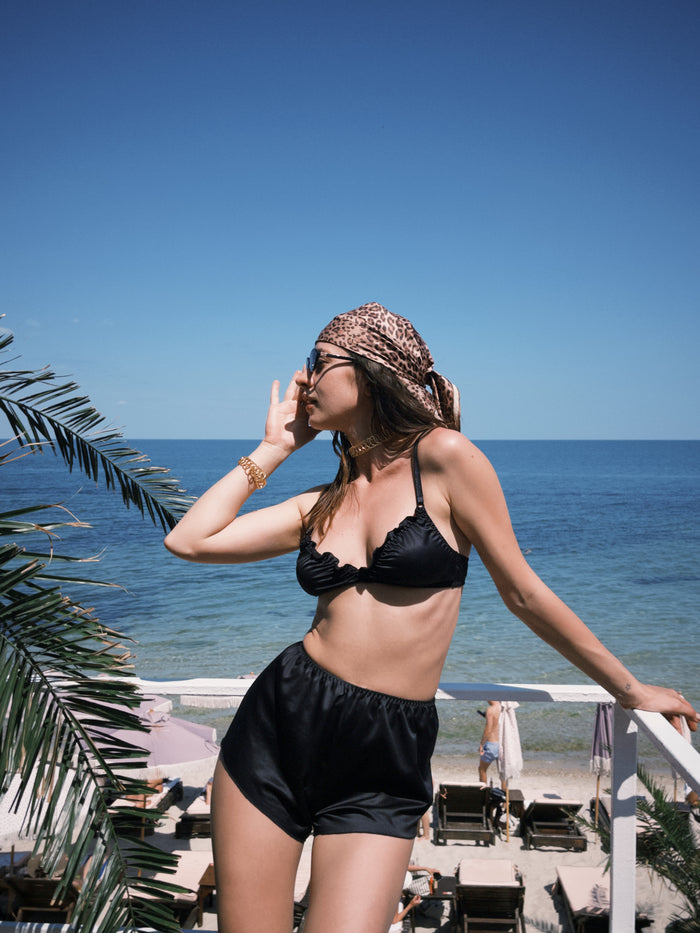 Numi Black shorts for YULIA NELSON