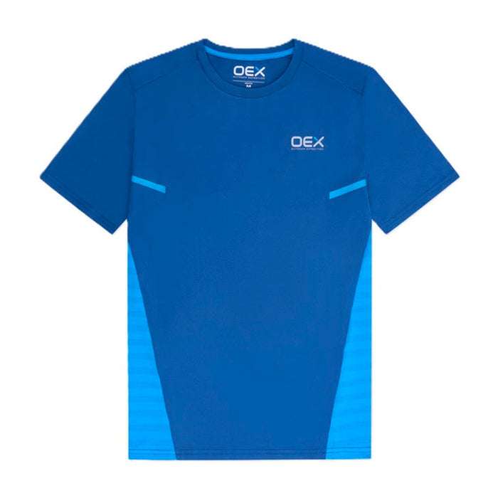OEX Junior's 2-Piece Co-Ord Set – Dark Blue/Azure/Midnight   (T-Shirt & Shorts)