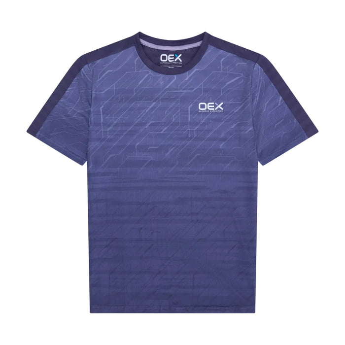 OEX Men's 2-Piece Co-Ord Set – Dusky Blue   (T-Shirt & Shorts)