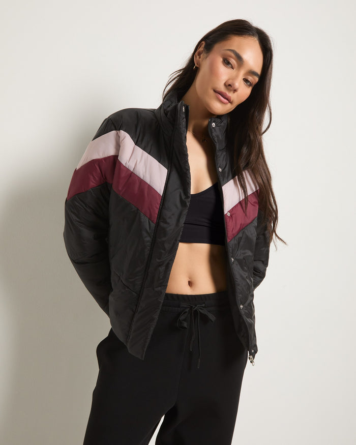 Black $|& Interval Off Season Jacket - VOF Front