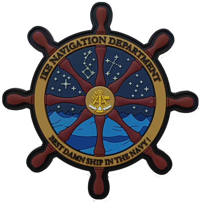 Official USS Eisenhower CVN-69 Navigation PVC Patch