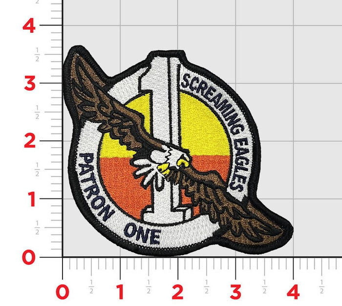 Officially Licensed US Navy VP-1 Screaming Eagles Squadron 2022 Patch