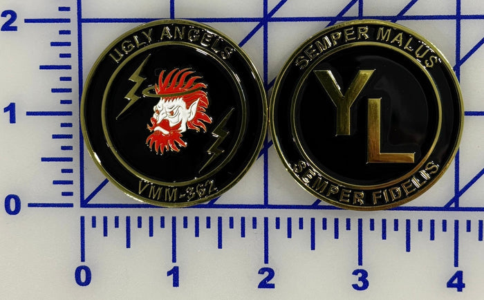Officially Licensed USMC VMM-362 Ugly Angels Coin