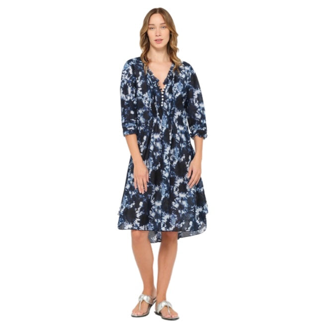 One Season Shibori Middy Poppy Navy
