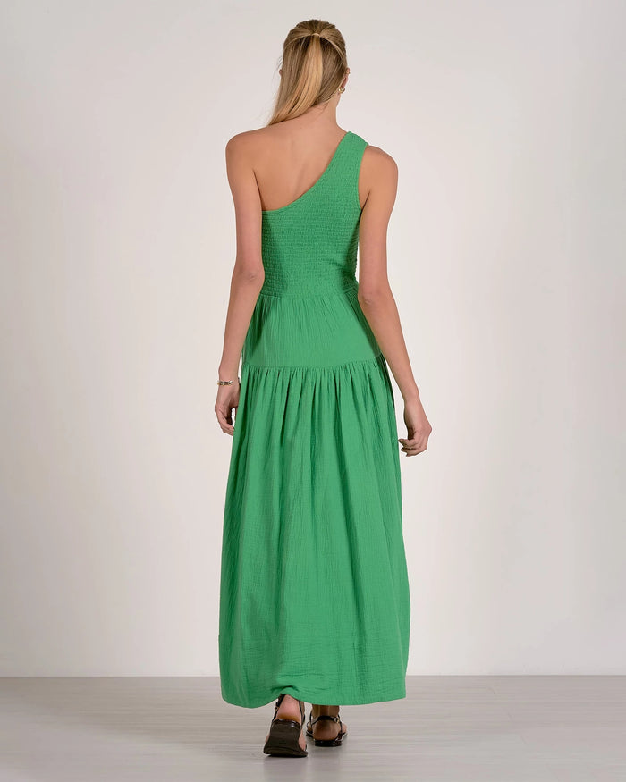 Kelly Green $|& Elan One Shoulder Maxi Dress - Hanger Side