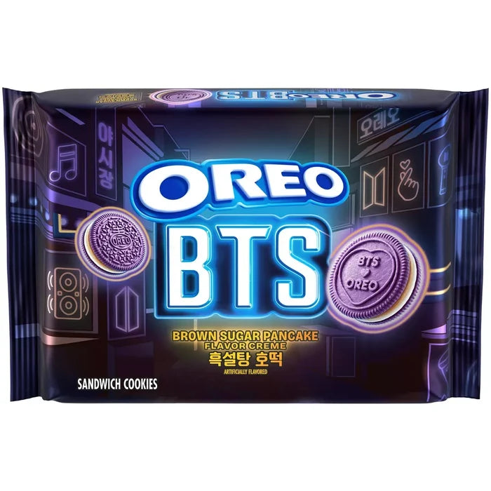 OREO x BTS Sandwich Cookies Brown Sugar Pancake Flavor Creme Limited Edition