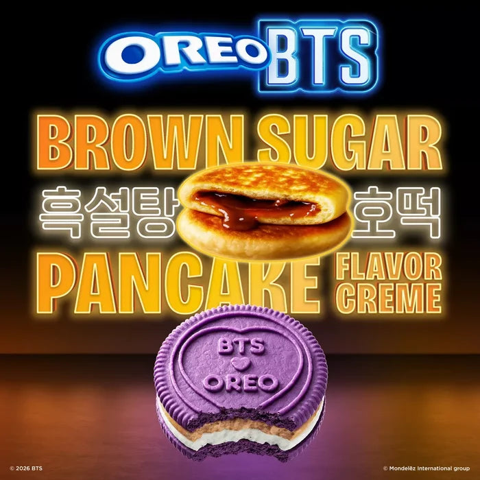 OREO x BTS Sandwich Cookies Brown Sugar Pancake Flavor Creme Limited Edition