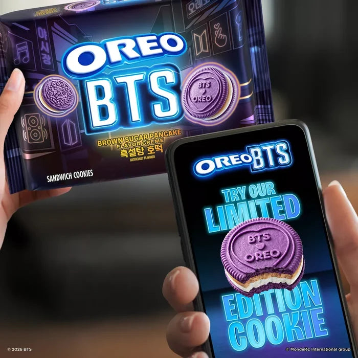 OREO x BTS Sandwich Cookies Brown Sugar Pancake Flavor Creme Limited Edition