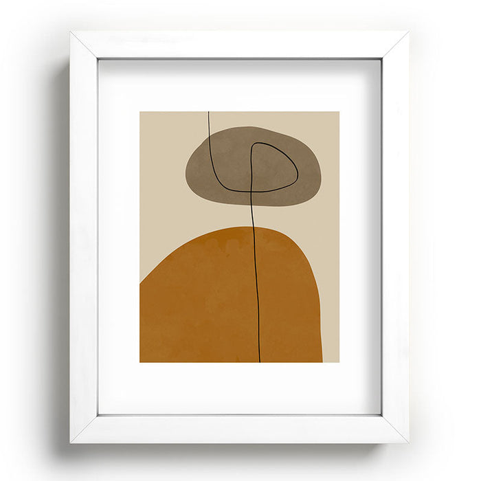 Organic Abstract ShapesII Recessed Framing Rectangle