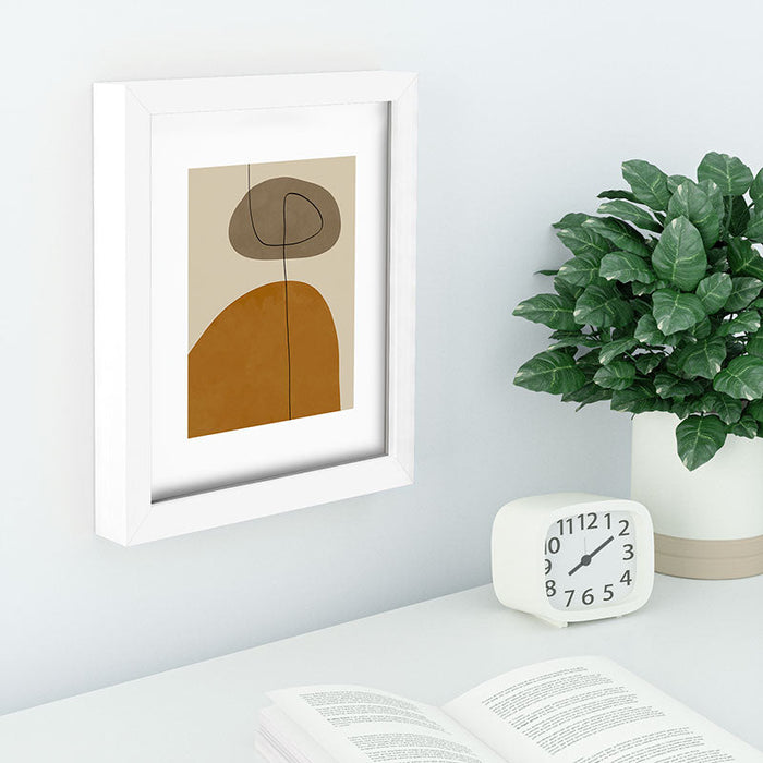 Organic Abstract ShapesII Recessed Framing Rectangle