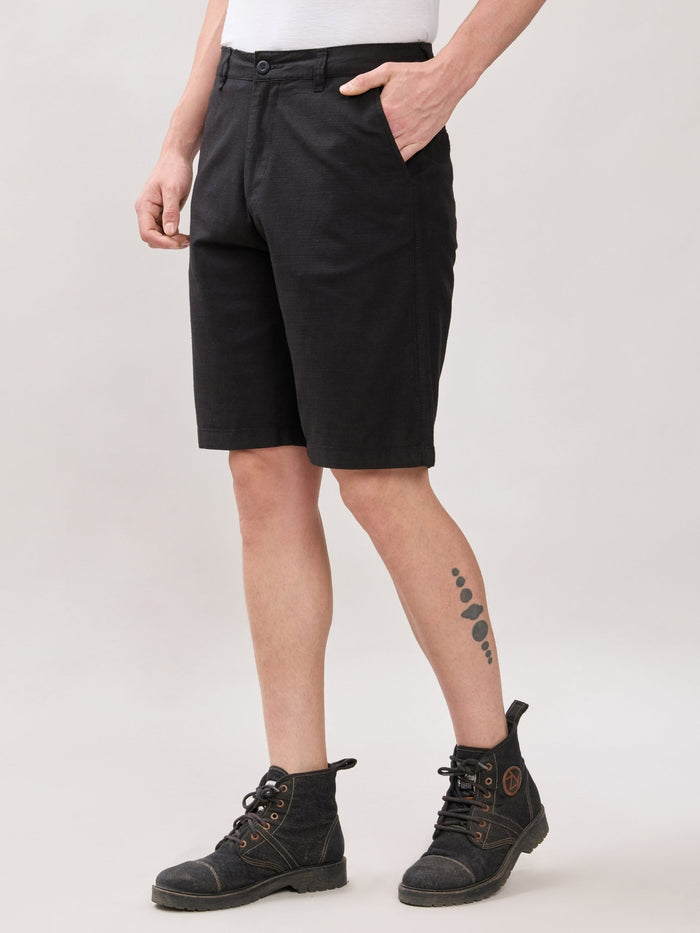 Origin - Regular Fit Shorts-  Black