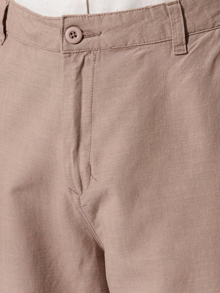 Origin - Regular Fit Shorts-  Brown
