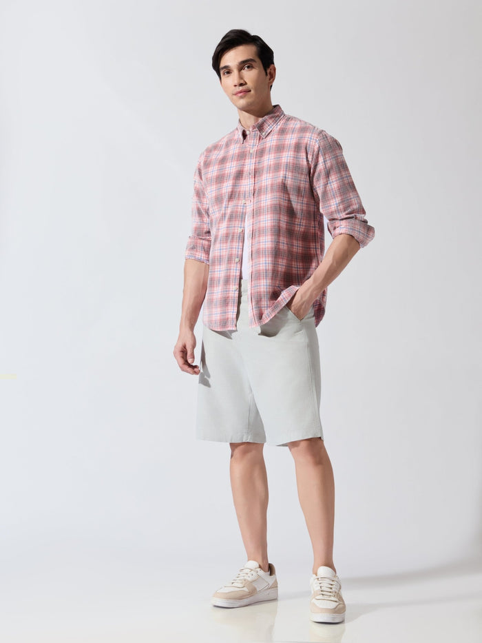 Origin - Regular Fit Shorts-  Light Pistachio