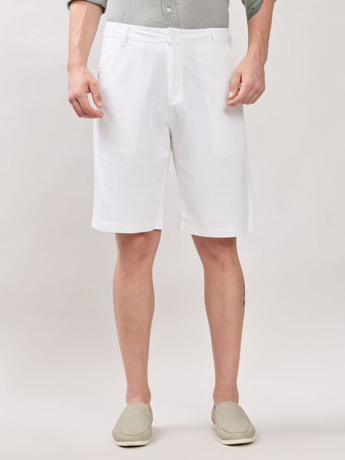 Origin - Regular Fit Shorts-  White