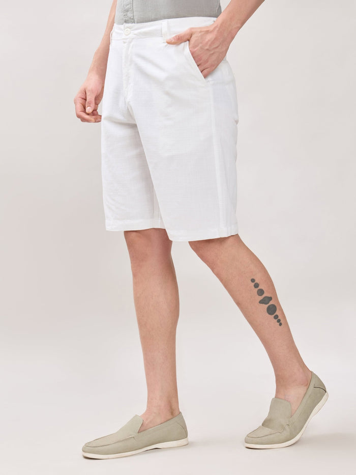 Origin - Regular Fit Shorts-  White