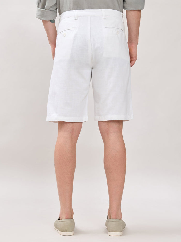 Origin - Regular Fit Shorts-  White
