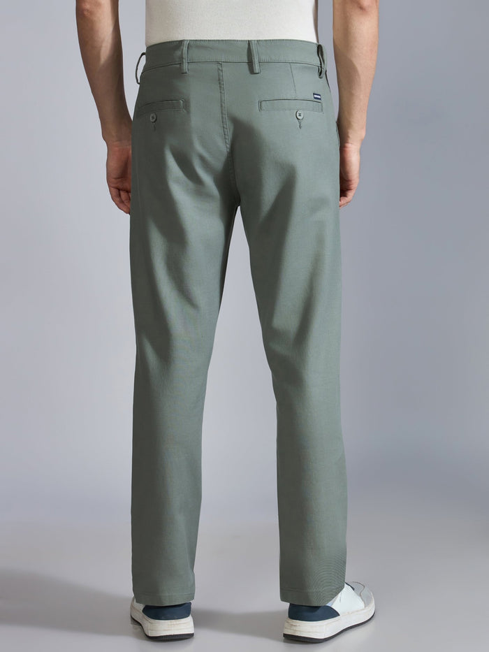Orren - Slim Fit Cotton Pant - Shale Green
