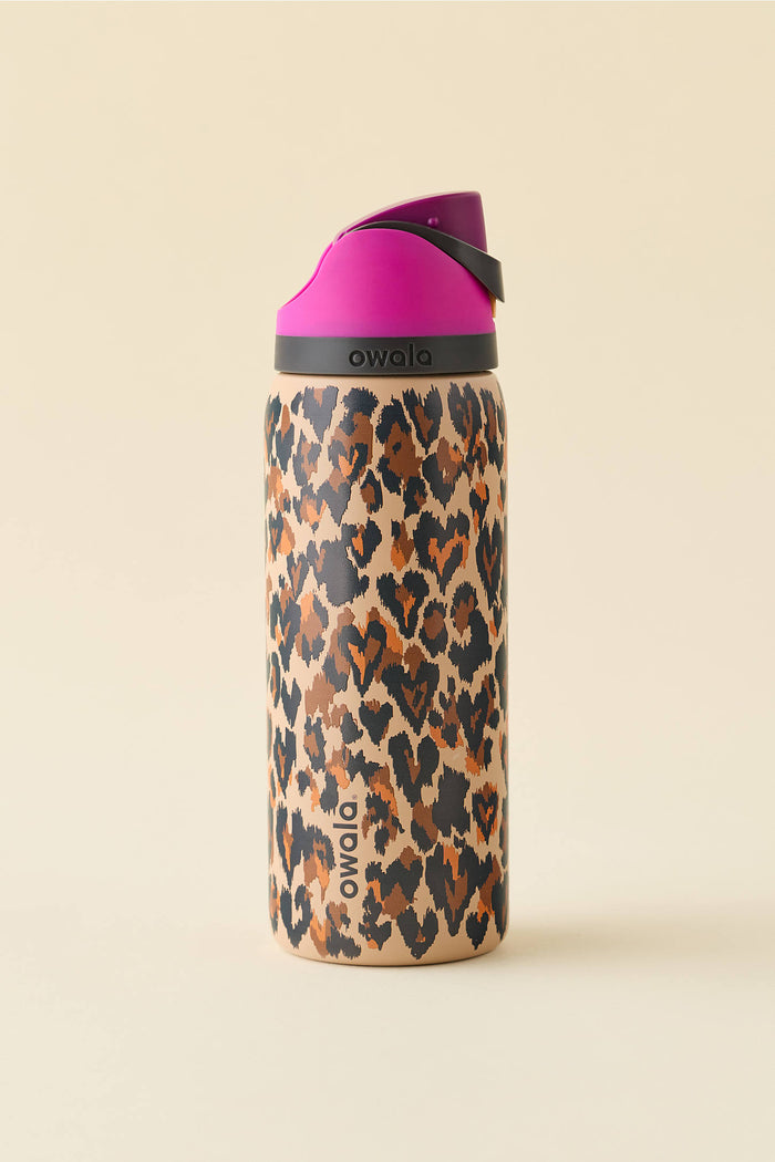 termo Owala FreeSip con animal print y popote integrado