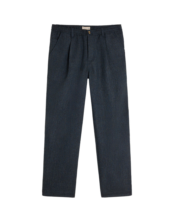 pantalon homme ozzy pant dknavy PULLIN en polyester
