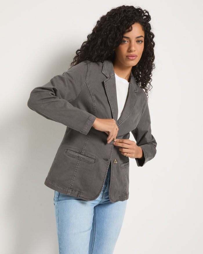Charcoal $|& SEAS Pacific Heights Blazer - SOF Front