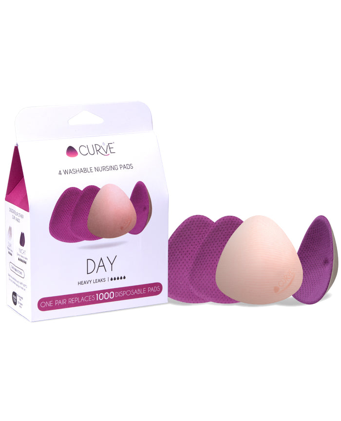 Pack of 2 - Essential Plus Day washable nursing pads - Heavy leaks