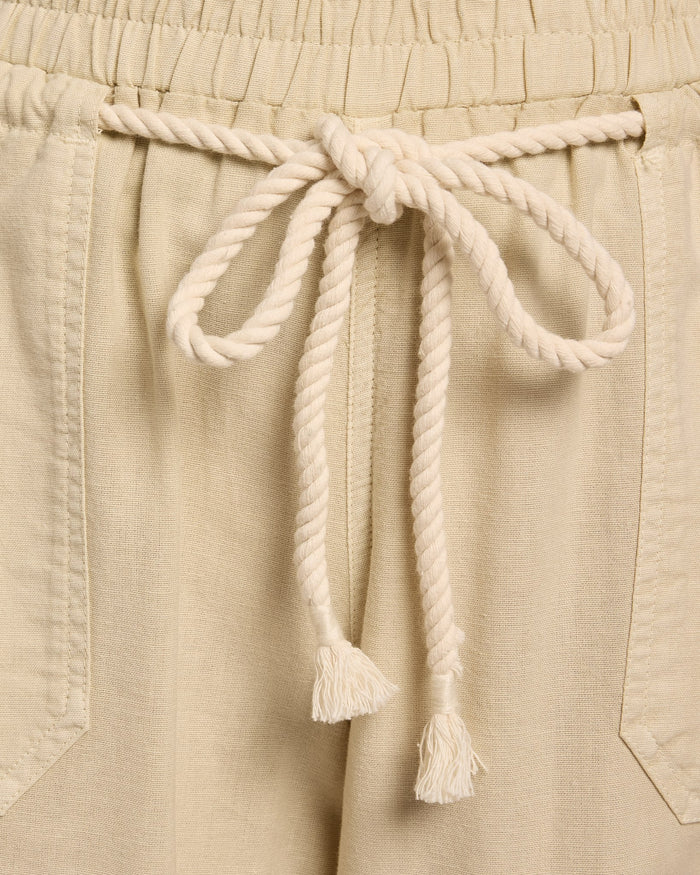 Pumice Stone $|& Roxy Paddle On Linen-Blend Pant - SOF Full Front