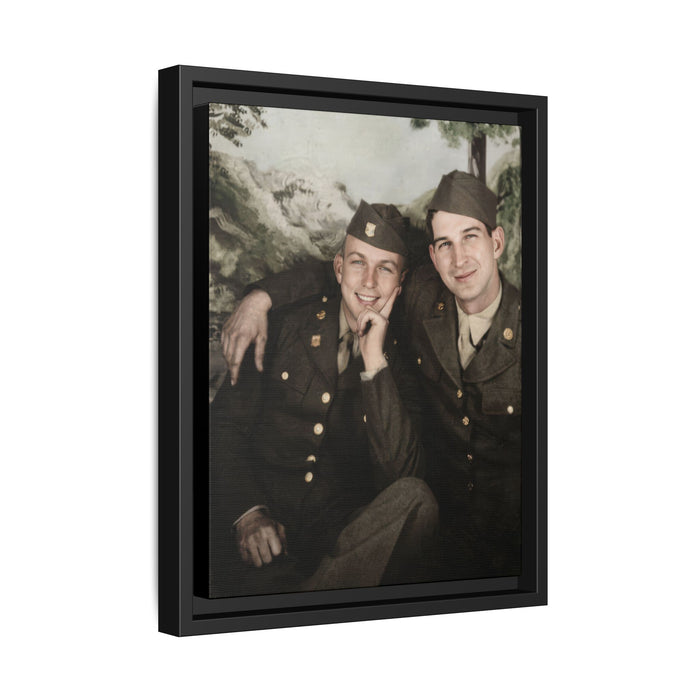 paire 014 | Framed Vintage Photo - Matte Canvas