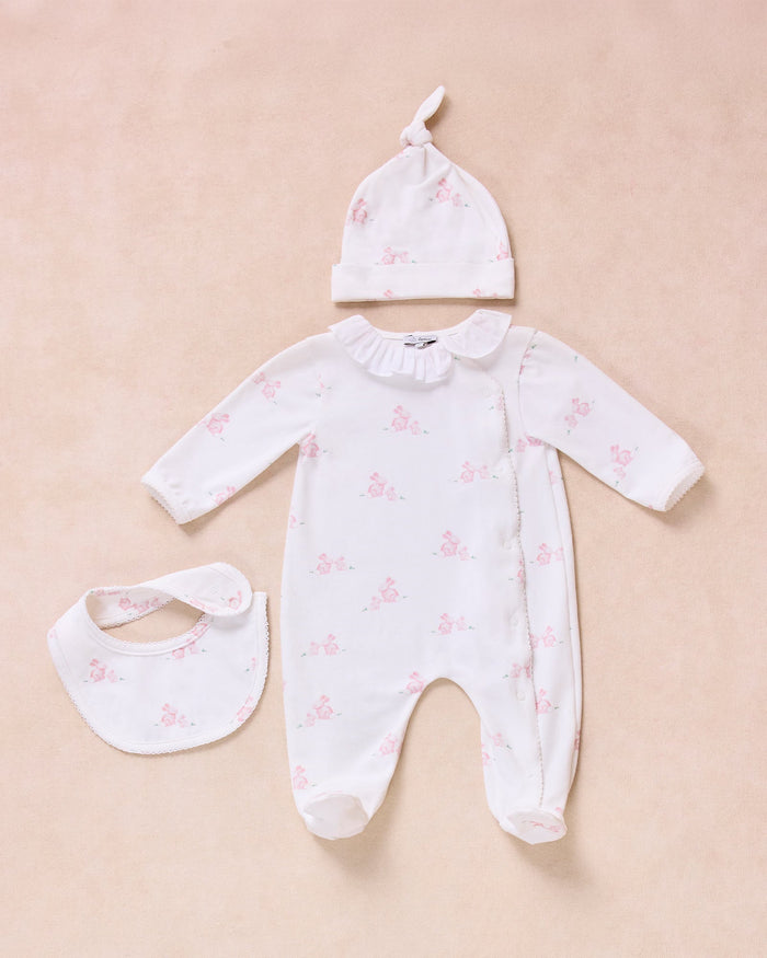 Trotters Childrenswear Gift Set Pale Pink Bunny Gift Set