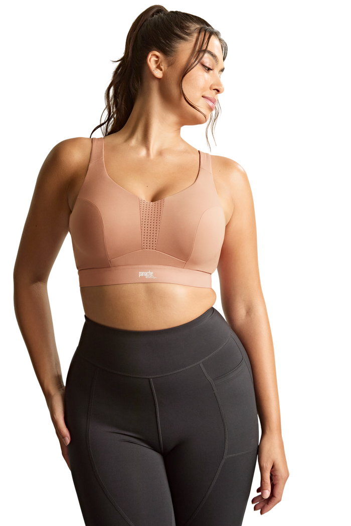 Panache Sport Endurance Wired Non Padded Sports Bra Dusty Rose