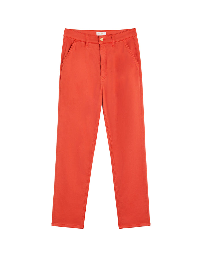 pantalon chino coco orangeade PULLIN en coton