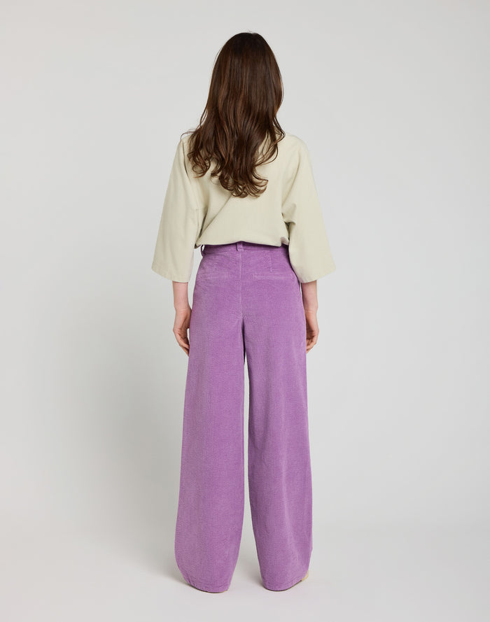 PANTALON JANE VELOURS CORDPURPLE