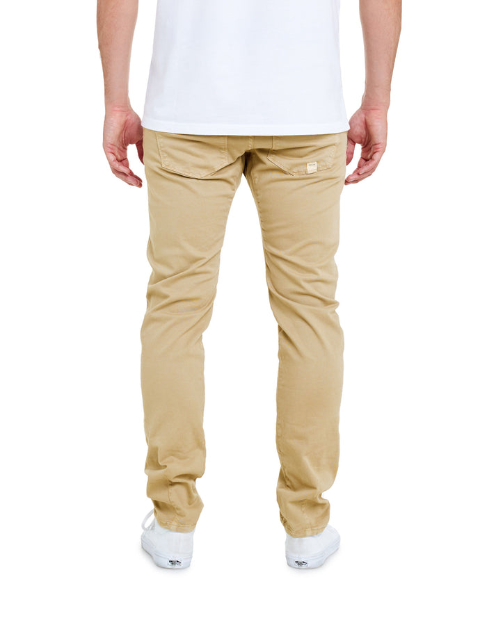 pantalon straight cream PULLIN en coton