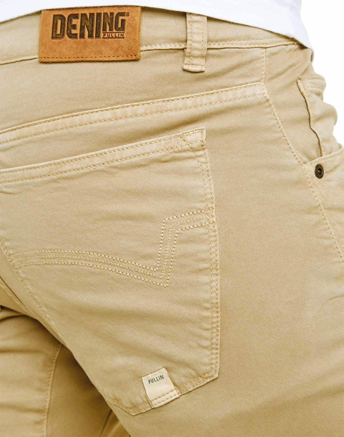 pantalon straight cream PULLIN en coton
