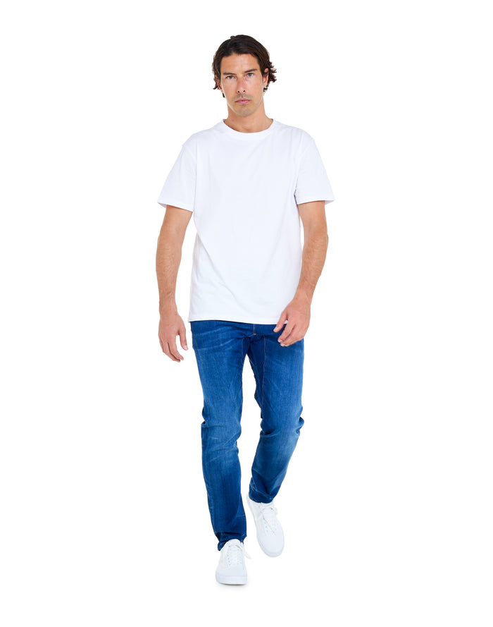 pantalon straight west PULLIN en coton