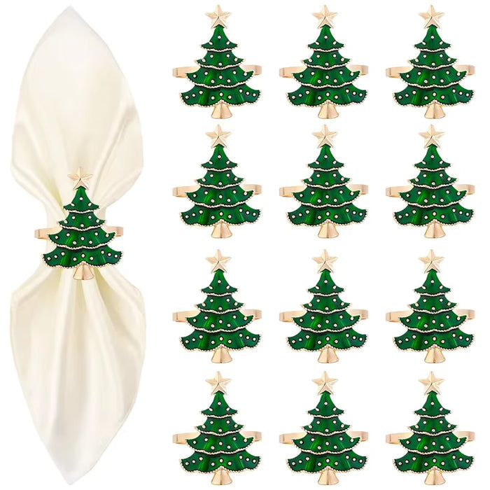 Paquete 6 anillos para servilletas de Navidad