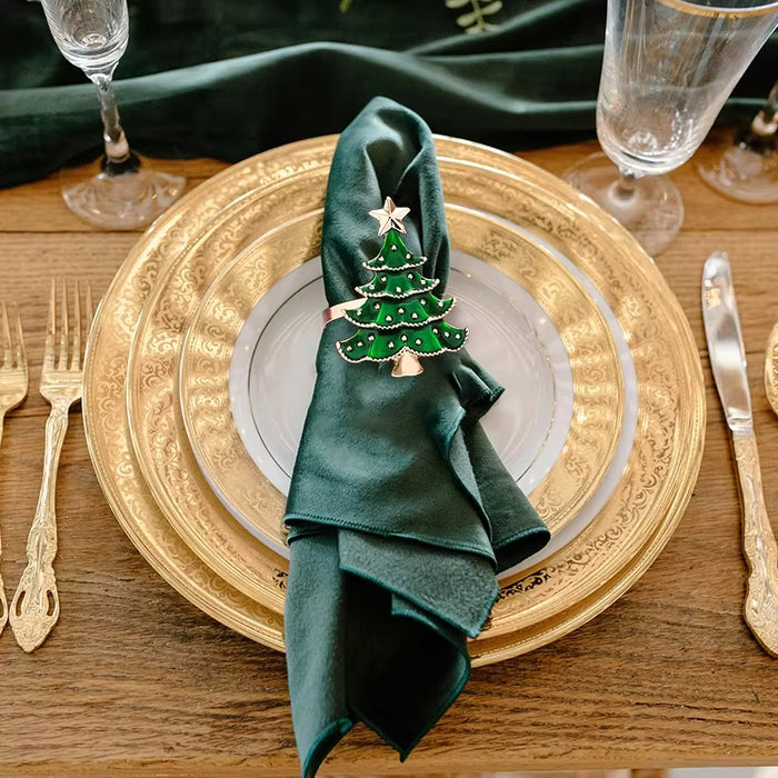 Paquete 6 anillos para servilletas de Navidad