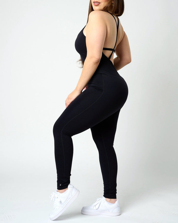 Patria Sculpted Bodysuit - Black