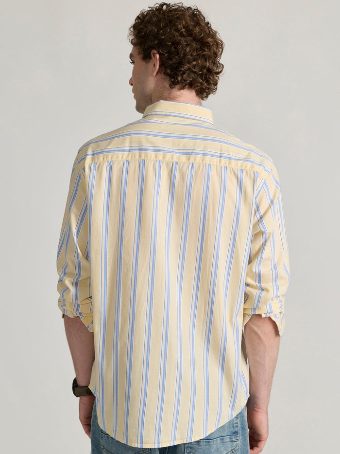 Men's Striped Shirt in yellow